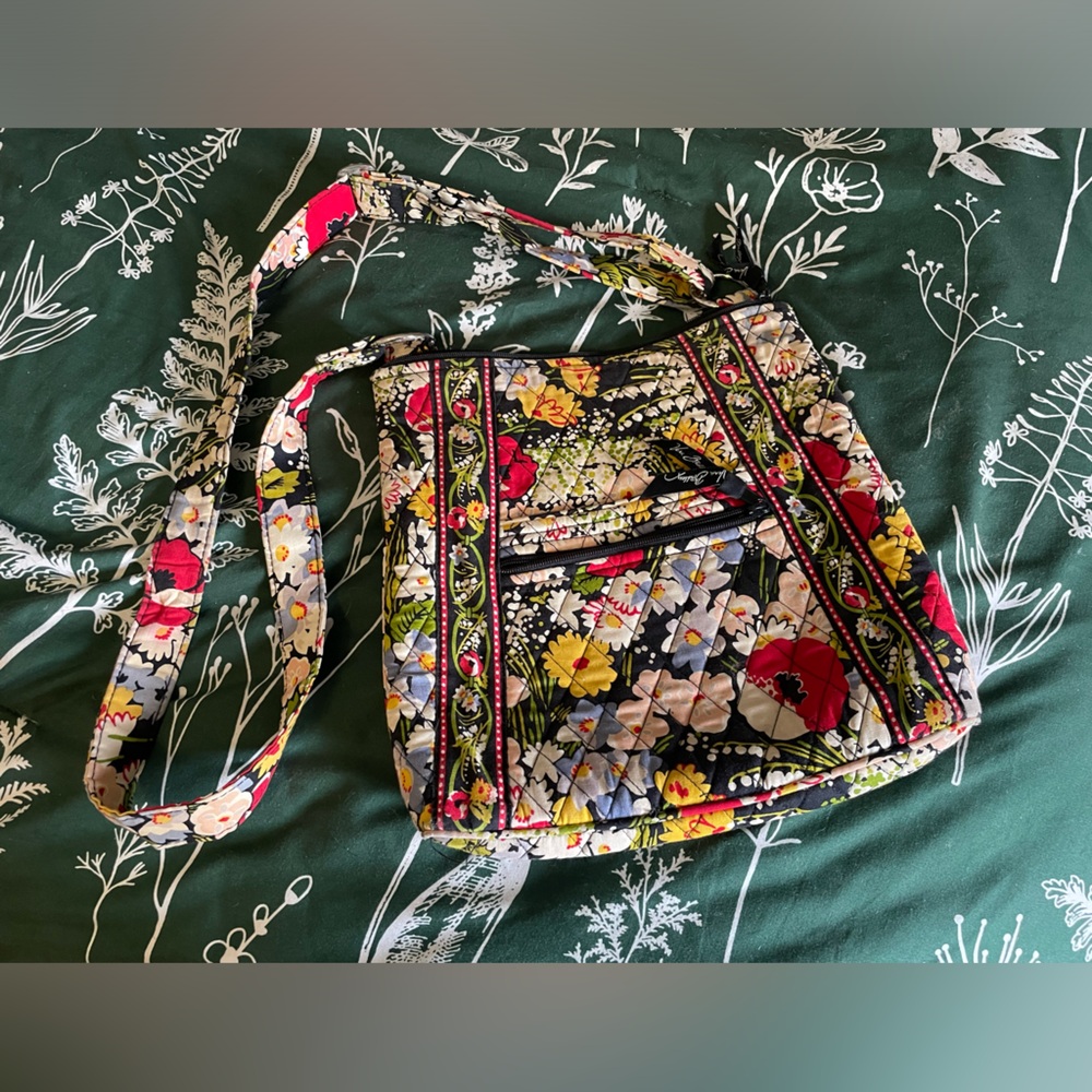 Retired VB poppy fields cross body